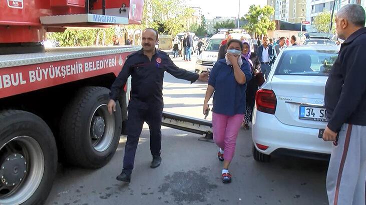 Kartal’da 5 katlı binada yangın