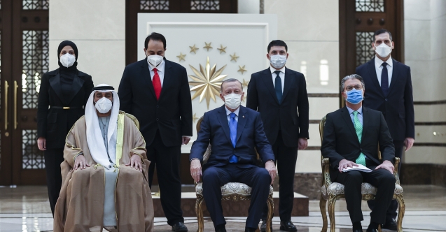 BAE Ankara Büyükelçisi Al Dhaheri, Erdoğan’a güven mektubu sundu