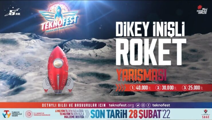 TEKNOFEST’ten dünyanın ilk ve tek “Dikey İnişli Roket Yarışması”